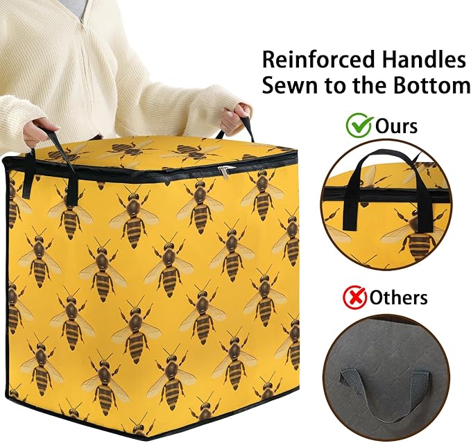 2pcs blanket storage bag for under bed, closet organizers 95L | quilt duvet - Image 4