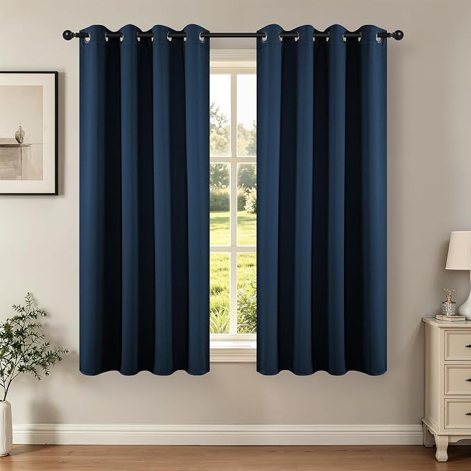 Joydeco Blackout Curtains 54 Inch Length 2 Panels Set, Thermal Insulated Long by JOYDECO