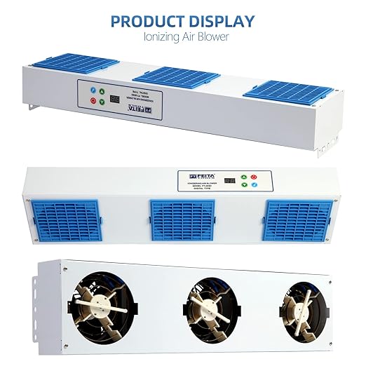 FEITA Ionizing Air Blower New Cleaning Type Anti Static Ionizer Fan ESD Ionizer Static Eliminator Anti-static Blower Suspended Multi-ESD Fan