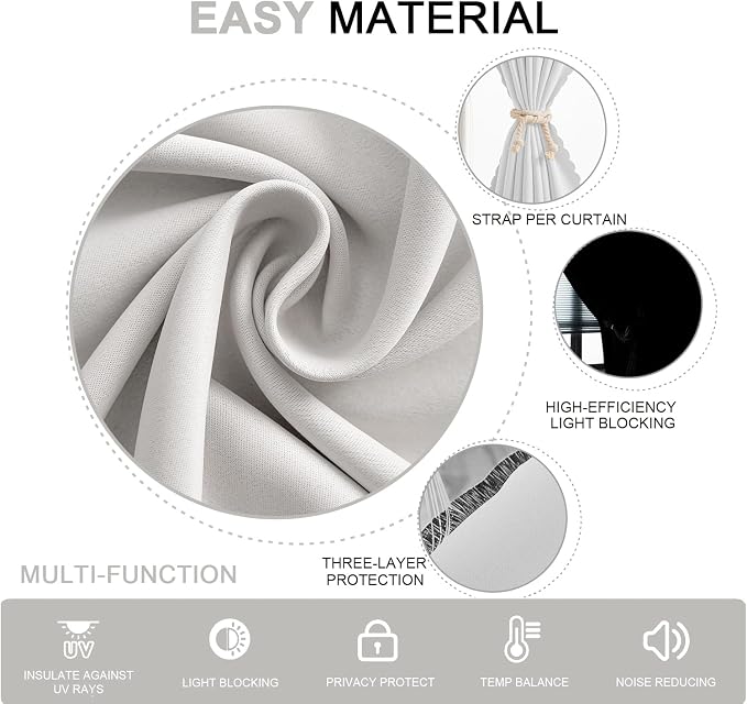 Self Adhesive Curtains, No Drilling Rodless Design - Image 5