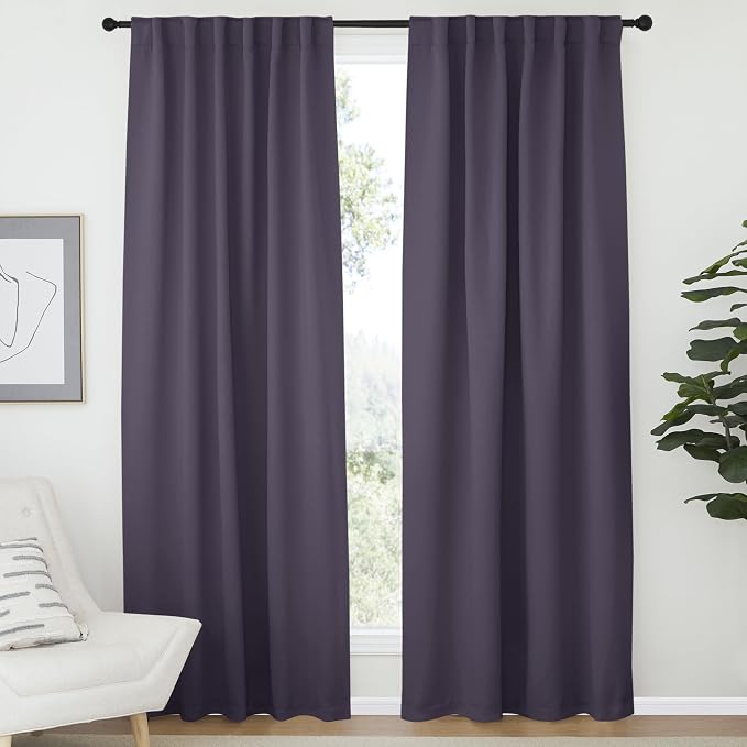 NICETOWN Bedroom Blackout Draperies and Window Treatment- 52 Width X 72 Length by NICETOWN