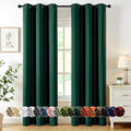 MIULEE Blackout Curtains for Bedroom 2 Panel 40 x 72 Inch Long Hunter Green | by MIULEE