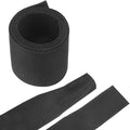MECCANIXITY Braided Cable Sleeves Heat Shrinkable Fabric Sleeving, 1 9/16" 3ft Black 2:1 Ratio Heat Shrinkable Cord Protector for Harness Cable, Network Cable Protection, Cable Management