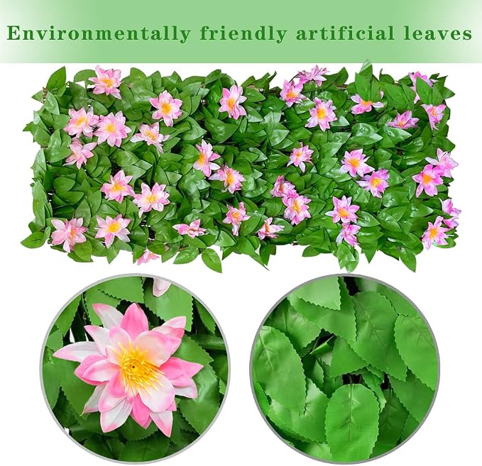Expandable Faux Ivy Fence Privacy Screen - Image 2