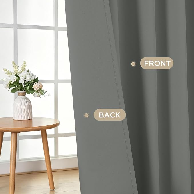 Joydeco Blackout Curtains 90 Inch Length 2 Panels Set, Thermal Insulated Long - Image 5