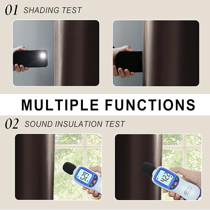 XWZO 100% Blackout Curtains - Image 4