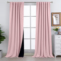 BGment Pink Full Blackout Curtains by BGment