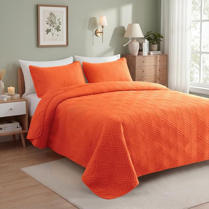Whale Flotilla Extra Soft Twin Quilt Bedding Set, Lightweight Bedspreads | - Image 2