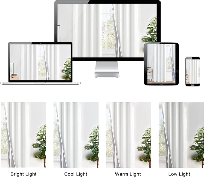 XWZO 100% Blackout Curtains 63 Inches Length - Image 8