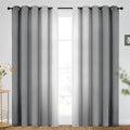 SimpleHome Ombre Curtains Grey to Grey White by SimpleHome