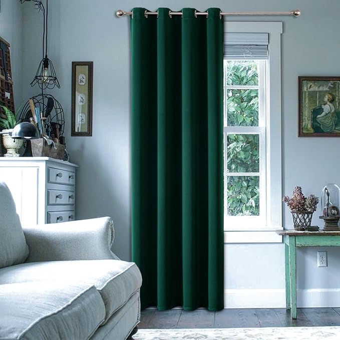 ChrisDowa Blackout Curtains for Bedroom Door Curtain for Doorway, 1 Panel | 52W by ChrisDowa