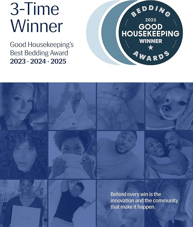 REST® Evercool® Cooling Comforter, King/Cali King, Blanket for Hot Sleepers, All Season Bedding to Keep Cool for Night Sweats, Breathable Lightweight Duvet, 106x90 Inches, Midnight Blue