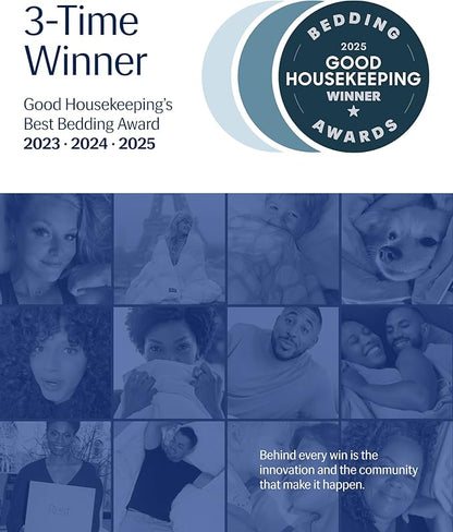 REST® Evercool® Cooling Comforter, King/Cali King, Blanket for Hot Sleepers, All Season Bedding to Keep Cool for Night Sweats, Breathable Lightweight Duvet, 106x90 Inches, Midnight Blue