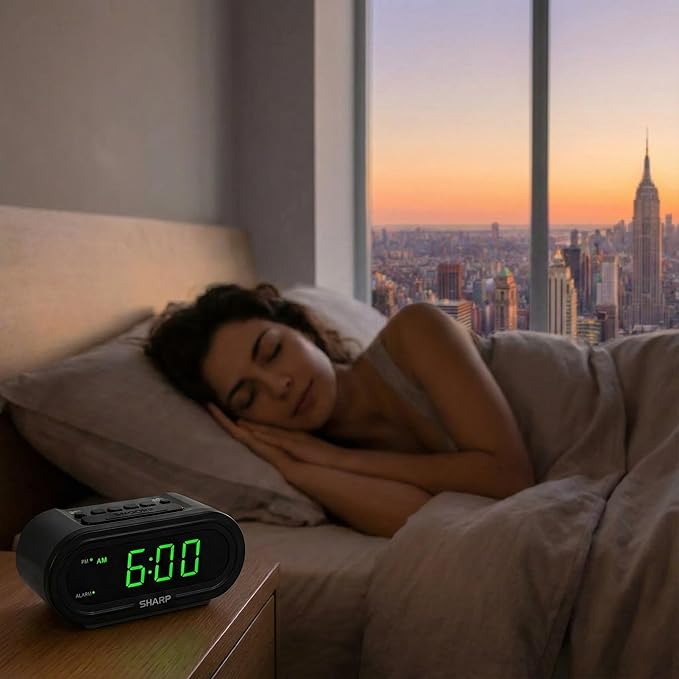 Sharp AccuSet Self-Setting Alarm Clock - Image 6