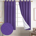Diraysid 100% Blackout Curtains Purple Linen Curtains by Diraysid%2C+refresh+your+life