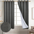Diraysid 100% Blackout Curtains Dark Grey Linen Curtains by Diraysid%2C+refresh+your+life