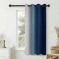 COSVIYA Curtains & Drapes Ombre Blue Gradient Drape 63 inch Long 1 Panel by COSVIYA