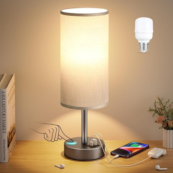 Dicoool Bedside Table Lamp for Bedroom - Image 6