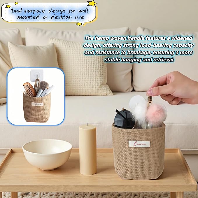 Machine Washable Hemp Cotton Hanging Organizer - Image 8