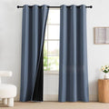 NICETOWN Bedroom Curtains 84 Inches Length, 100% Blackout Drapes Thermal by NICETOWN