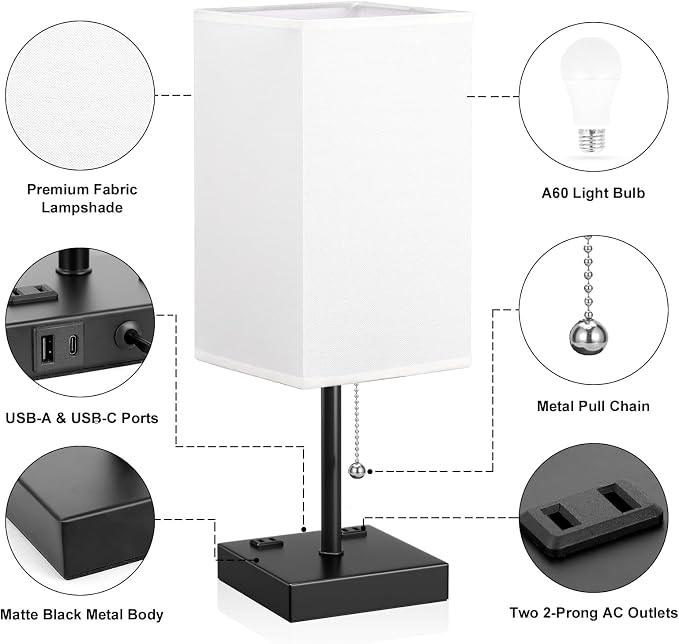 Bedside Lamp for Bedroom - Image 5
