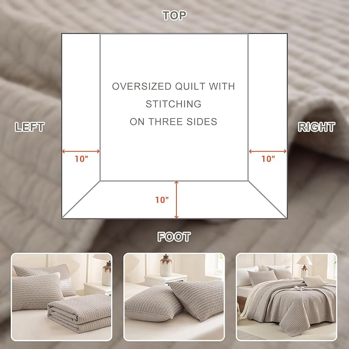 CozyTide Oversized King Bedspread 120x120 - Image 8