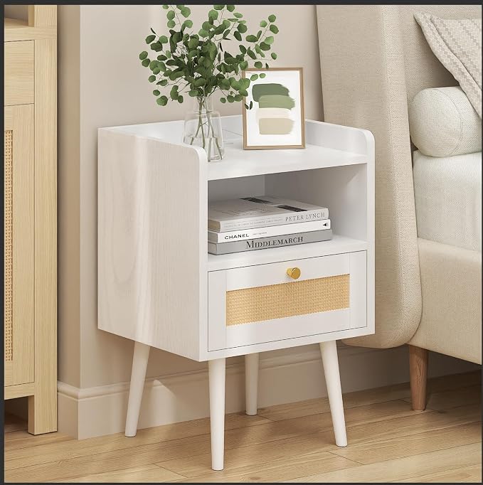 MECHYIN Night Stand Set 2, Nightstands Set of 2 - Image 2