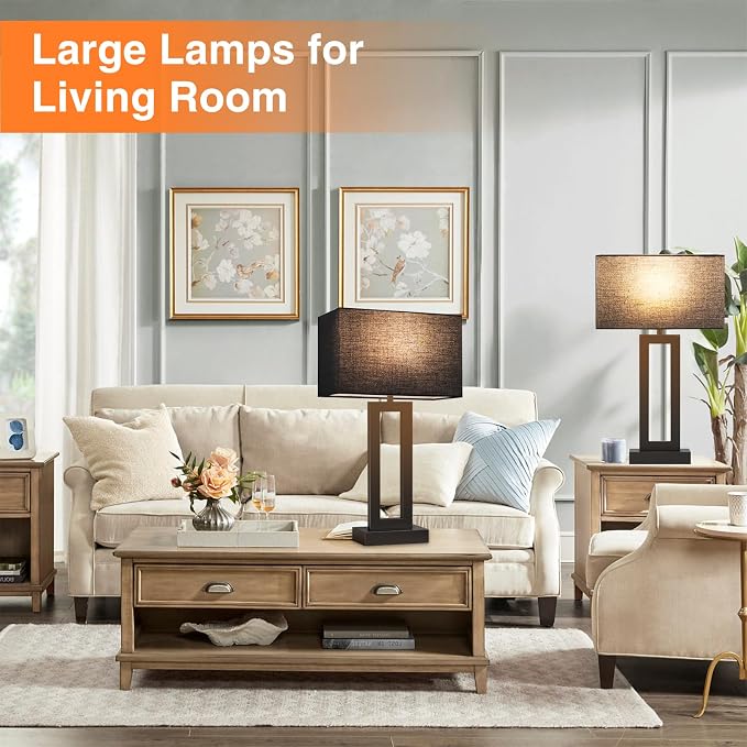 Seealle 22" Tall Living Room Lamps - Image 4