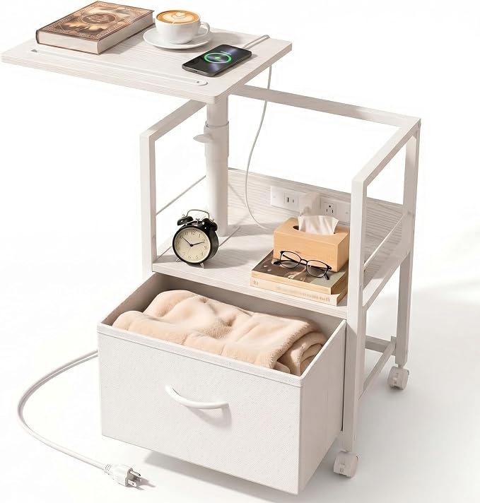 Faesun Swivel Lift Top Nightstand by Faesun