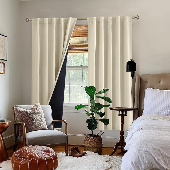 BGment Beige Full Blackout Curtains - Image 9