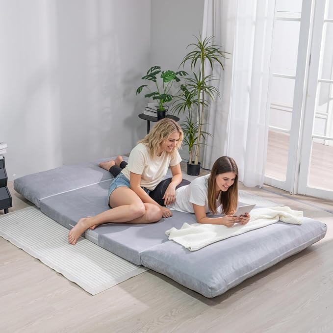 Cvortll 4-in-1 Folding Sofa Bed, Memory Foam Bean Bag Chair, Large Convertible - Image 5