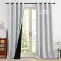 NICETOWN Greyish White 100% Blackout Curtains by NICETOWN