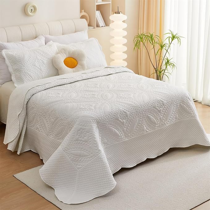 Cmfshape King Bedspread 106"x96", 3 Piece King Quilt by cmfshape-quiltset
