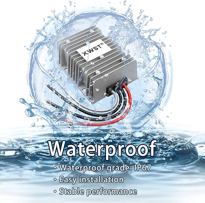 DC DC 12V to 19V 28A Step-up Module,Boost Converter 9V-13V to 19V Voltage Regulator,Waterproof Power Adapt 532W 19V Volt Transformer Module (12V to 19V 28A)