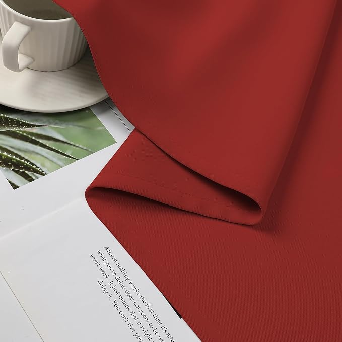 CUCRAF Custom Red Blackout Curtains 1 Panel Set, Thermal Insulated Grommet Room - Image 6