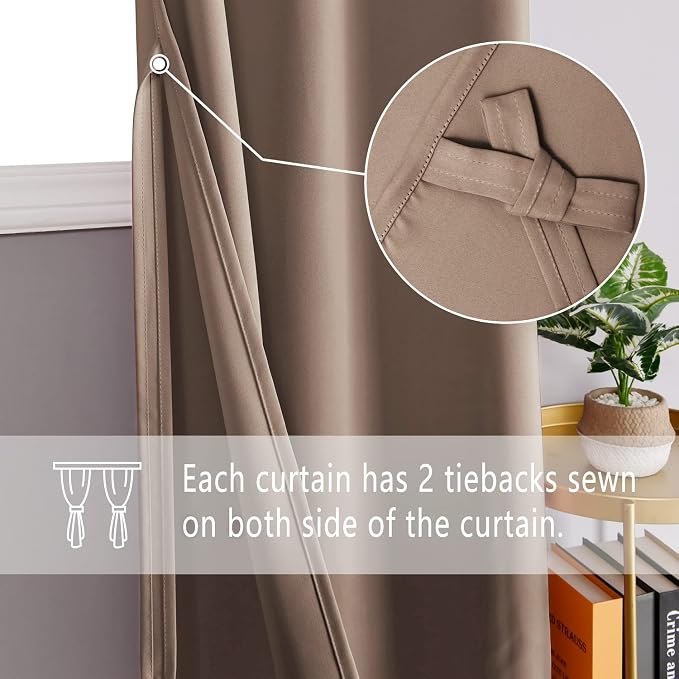 DWCN Blackout Curtains for Bedroom - Image 3