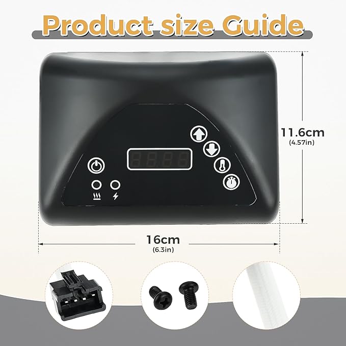 MOOTVGOO 9907160014 Digital Control Panel Replacement for Masterbuilt MB20071317, 20071117, 21071218, 20071217, 20072318 Electric Digital Smoker