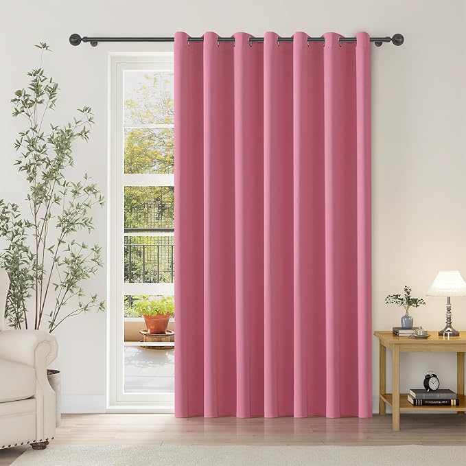 ChrisDowa Room Divider Curtain 120 Inch Long Sliding Door Curtains, 1 Panel | by ChrisDowa