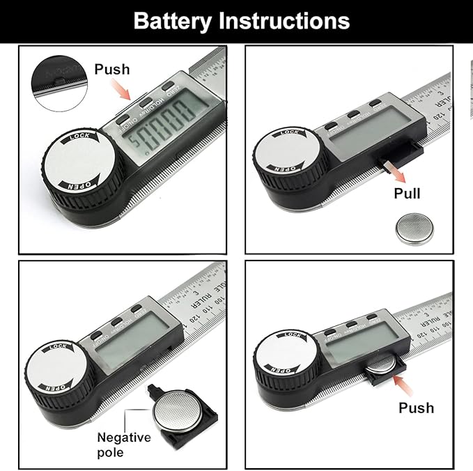Digital Angle Finder, 2 in 1 Digital Angle Gauge 7 inch/200mm Stainless steel tool kit for Carpenter/Woodworking/DIY Tools