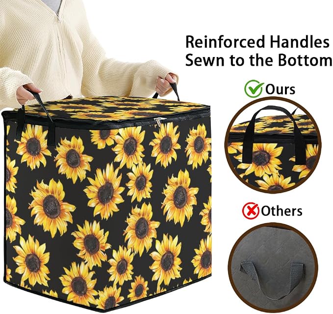 2pcs blanket storage bag for under bed, closet organizers 95L | clothing - Image 4