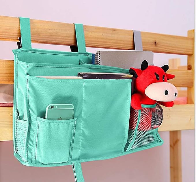 Sugaroom Bedside Storage Caddy, Bunk Bed Organizer Bed Storage Pocket Bedside - Image 3