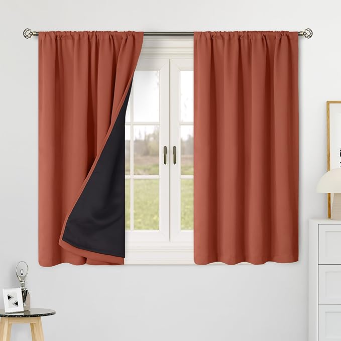 BGment 100% Blackout Curtains 48 Inches Long, RV Curtains - Image 2