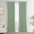 Joywell 100% Blackout Linen Curtains 84 Inch Long by Joywell