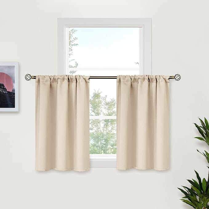 BGment Champagne Cafe Curtains 36 Inch Length by BGment