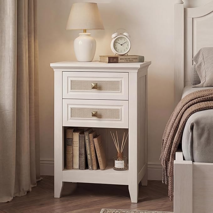 RoyalCraft Rattan Nightstand Set of 2 - Image 3