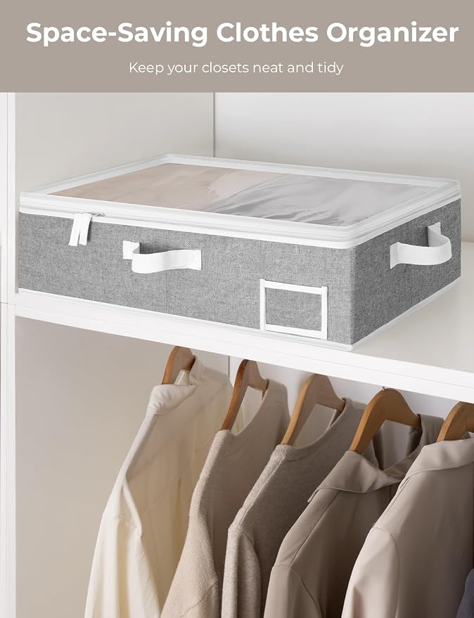 StorageWorks 5 Inch Low Profile Under Bed Storage Containers - Image 7