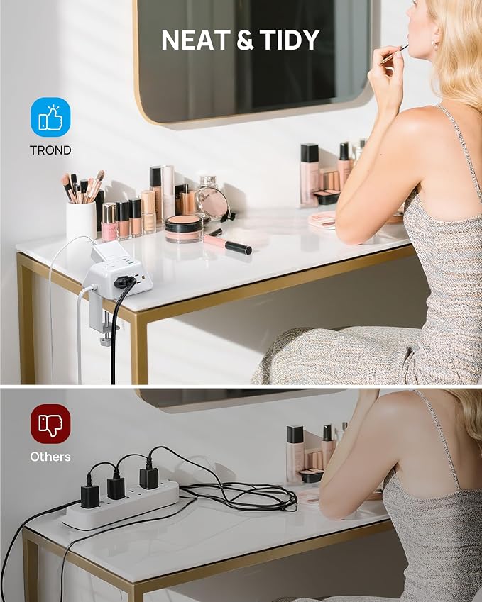 TROND Desk Clamp Power Strip, Desk Outlets - Image 7