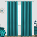 KOUFALL Teal Curtains 84 Inch Length by KOUFALL