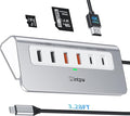 P9 PRO USB C Hub 10Gbps, intpw 9-in-1 USB 3.2 Hub with 4K@60Hz HDMI, 3 USB-A/C 3.2, 2 Type-A 2.0, PD 100W, SD/TF Slot, 3.28FT Aluminum USB Hub for PC, iPhone 16/15 Series, MacBook Air/Pro and More