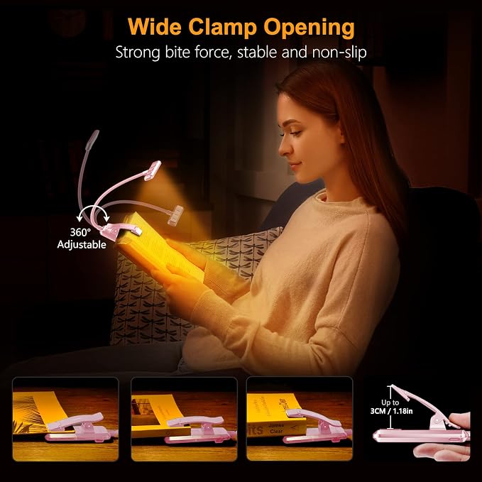 Gritin 19 LED Rechargeable Book Light - Image 6
